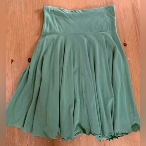 Sage/lime Green Cotton Skirt, Fits Small/Medium